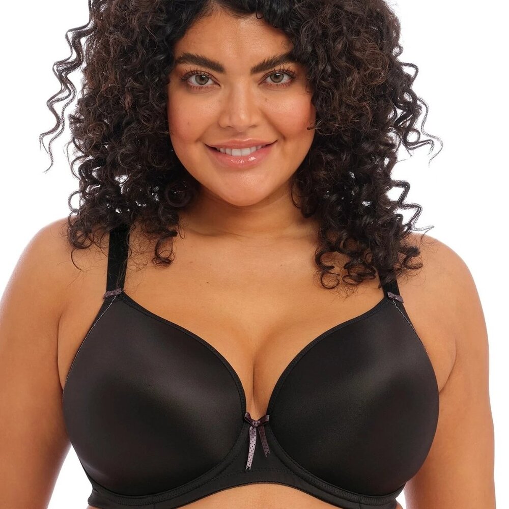 Elomi EL8722 Bijou Banded Womens Black Underwire Bra Size 42J